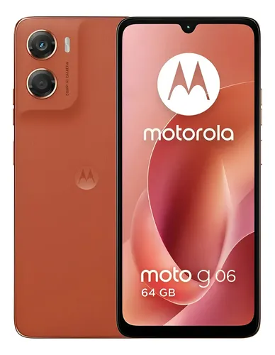 CELULAR MOTOROLA G06 XT2535-2 DUAL 256GB 4GB RAM ARABESQUE ORANGE *CON CARGADOR*