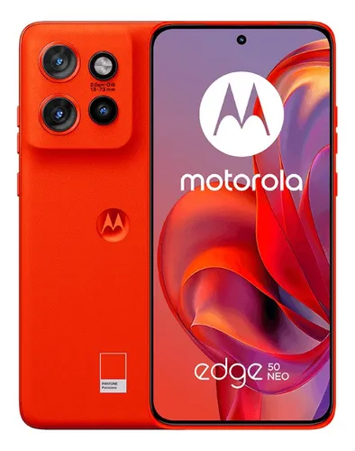 CELULAR MOTOROLA EDGE 50 NEO XT2409-2 DUAL 256GB 8GB POINCIANA  NARANJA  *CON CARGADOR*