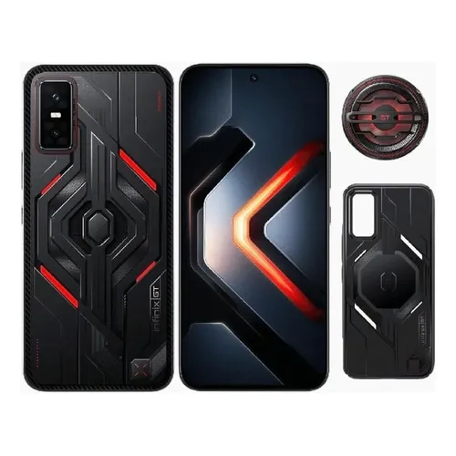 CELULAR INFINIX GT 30 PRO X6873 DUAL 256GB 12GB 5G NFC DARK FLARE + KIT GAMING
