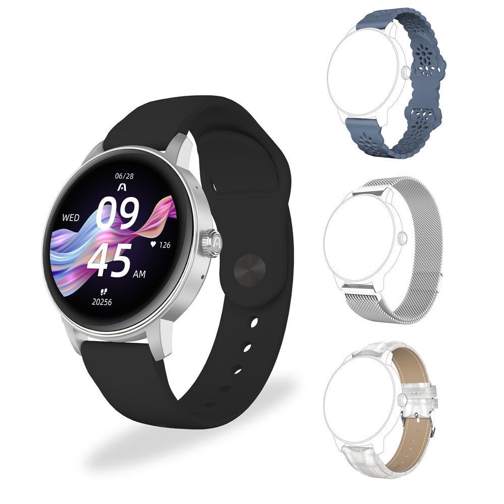 RELOJ SMART ARGOM SKEIWATCH C30 +3 MALLAS 38MM STARLIGHT ARG-WT-6030BG