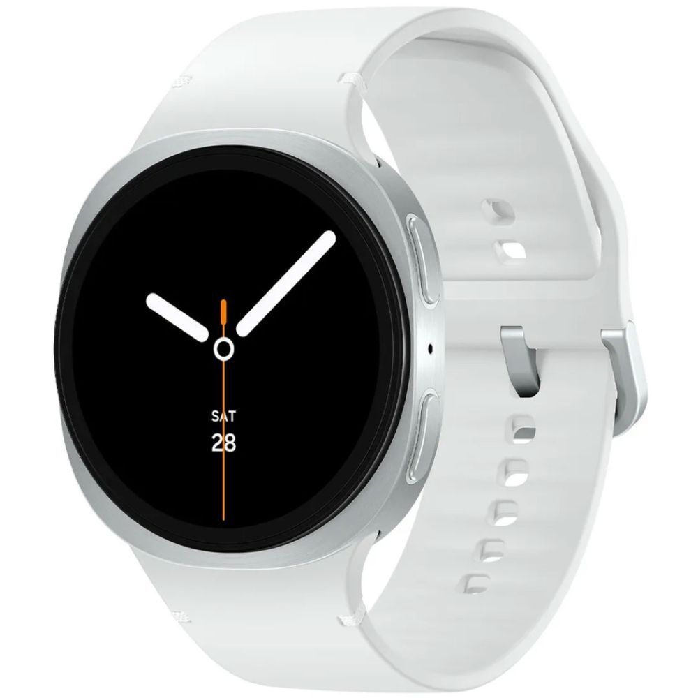 RELOJ SAMSUNG GALAXY WATCH8 44MM SM-L330NZSD SILVER SPORT WHITE BAND 1GTA PY-AR-UY