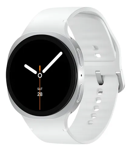 RELOJ SAMSUNG GALAXY WATCH8 44MM SM-L330NZSD SILVER SPORT WHITE BAND