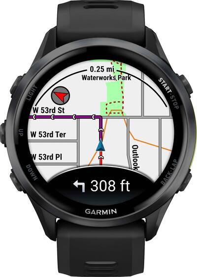 RELOJ GARMIN FORERUNNER 970 47MM BLACK CARBON GRAY DLC TITANIUM 010-02969-00