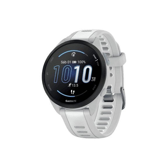RELOJ GARMIN FORERUNNER 165 BASIC ASIA 43MM MIST GRAY WHITESTONE 010-02863-AD