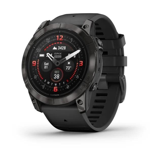 RELOJ GARMIN EPIX PRO GEN 2 SAPPHIRE 51MM CARBON GRAY DLC TITANIUM - BLACK BAND 010-02804-03