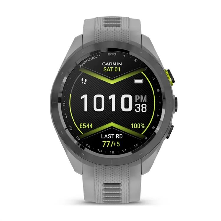 RELOJ GARMIN APPROACH S70 42MM BLACK CERAMIC BEZEL - POWDER GRAY SILICONE BAND 010-02746-01