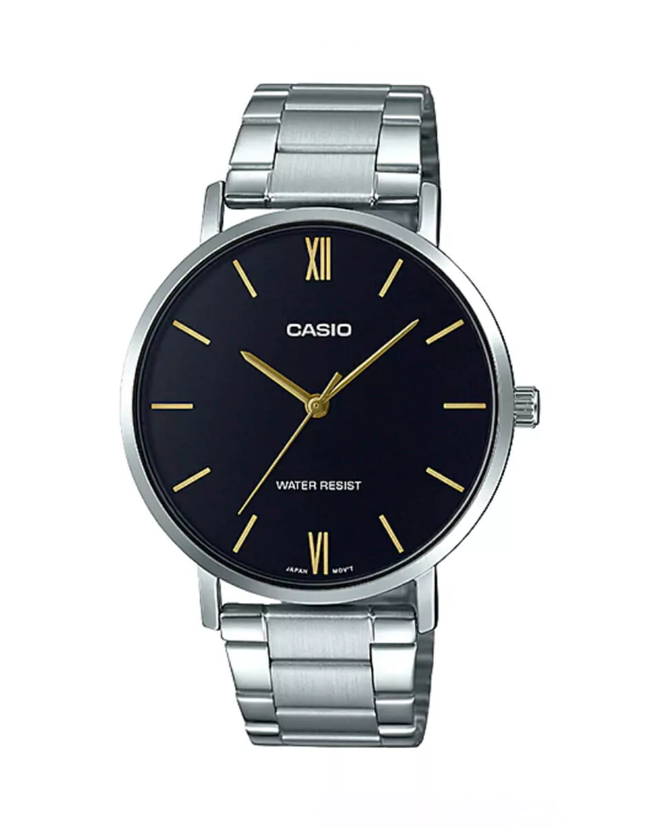 RELOJ CASIO MTP-VT01D-1BUDF SILVER BLACK