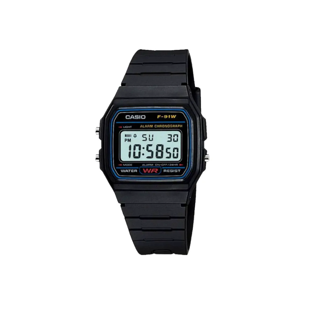 RELOJ CASIO F-91W-1DG BLACK