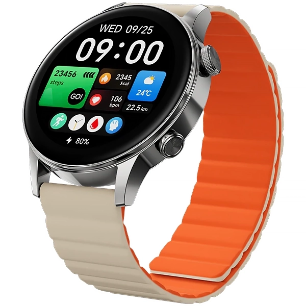 RELOJ BLACK SHARK S3 BS-W2406 1 43  AMOLED TOUCH GPS MAGNETIC STRAP SILVER