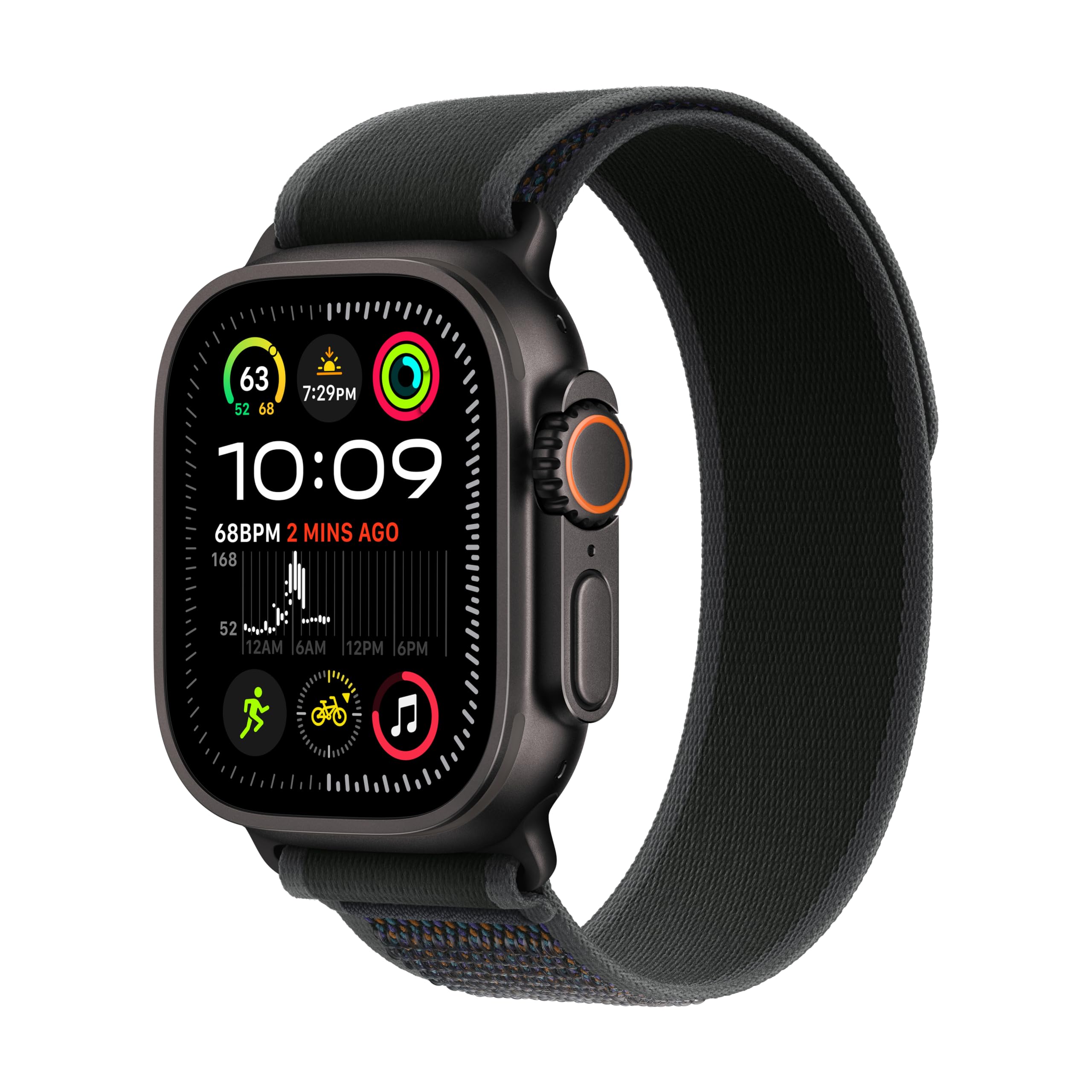 APPLE WATCH ULTRA 2 49MM GPS CELL MX4U3BE A TITANIUM BLACK TRAIL LOOP S M ANATEL