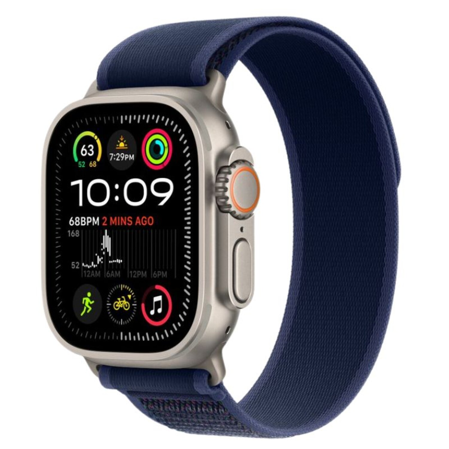 APPLE WATCH ULTRA 2 49MM GPS CELL MX4L3LZ A TITANIUM BLUE TRAIL LOOP M L
