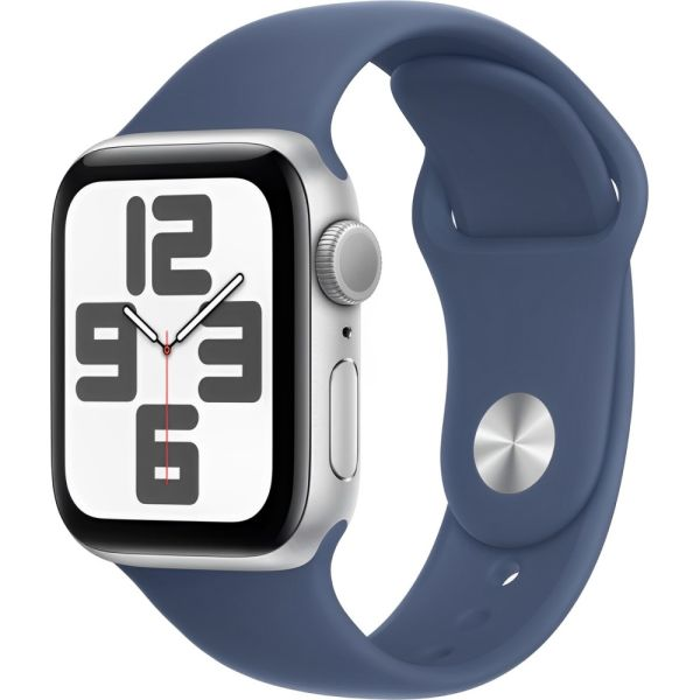 APPLE WATCH SE 2 40MM GPS MXEC3LL A SILVER ALUM DENIM SPORT BAND  2024  S M