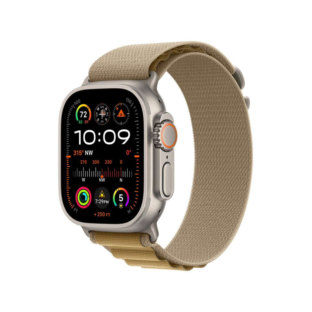 APPLE WATCH ULTRA 2 49MM GPS CELL MX4F3BE A TITANIUM TAN ALPINE LOOP M