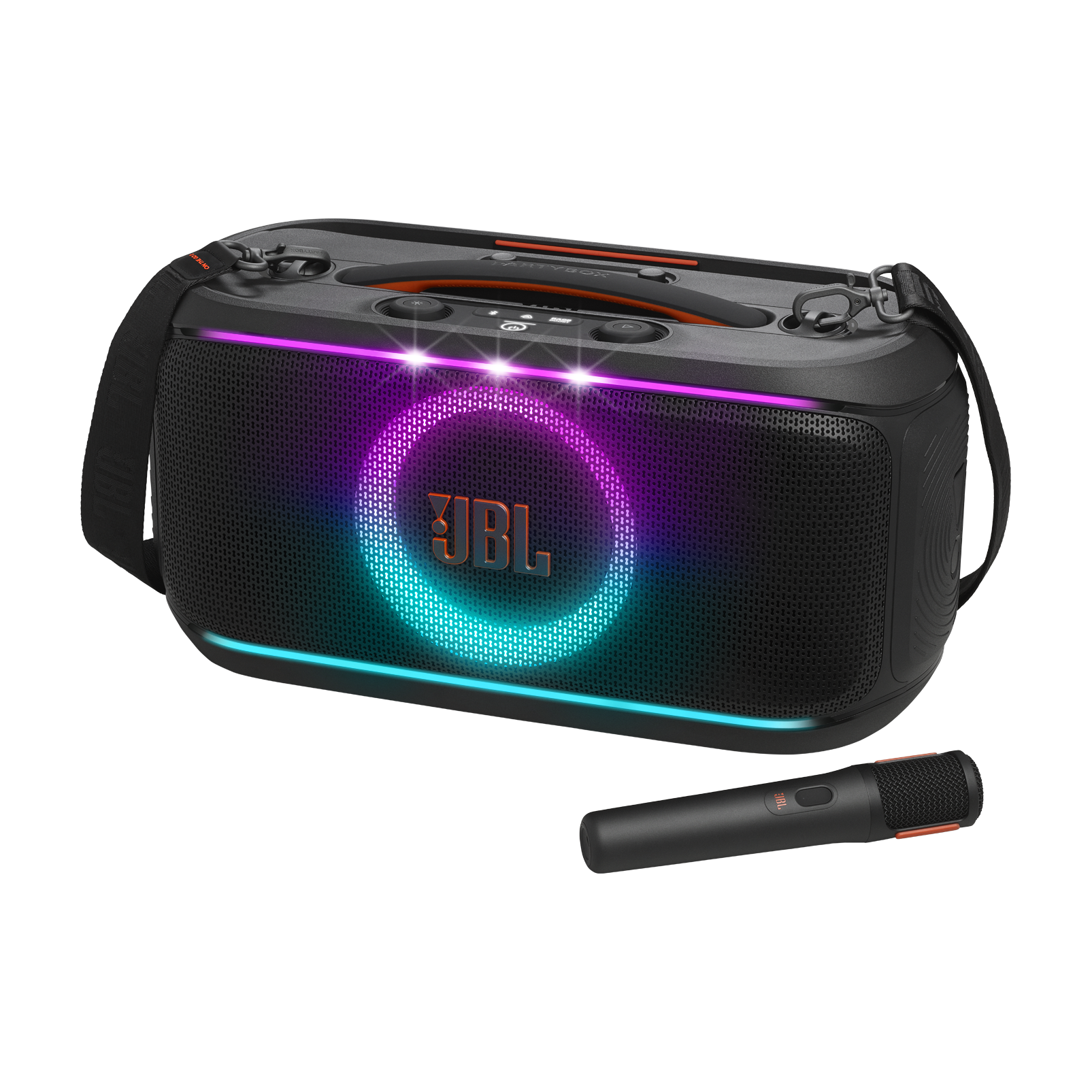 SPEAKER PORTATIL JBL PARTYBOX ON THE GO 2 BIVOLT C  MICROFONO