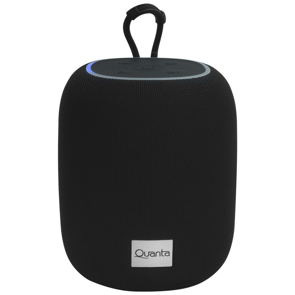 SPEAKER PORTATIL BT QUANTA QTSPA10 AURABEAT RGB TWS USB SD FM BLACK