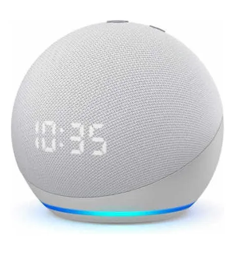 SPEAKER AMAZON ECHO DOT ALEXA SMART 4TH GEN WHITE  840080590431   S  RELOJ