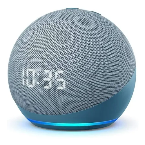 SPEAKER AMAZON ECHO DOT ALEXA SMART 4TH GEN BLUE  840080503073   S  RELOJ