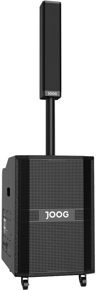 PARLANTE PORTATIL JOOG KARAOKE JK30 380W RMS BT USB TF AUX BLACK C  2 MICOFONOS BIVOLT