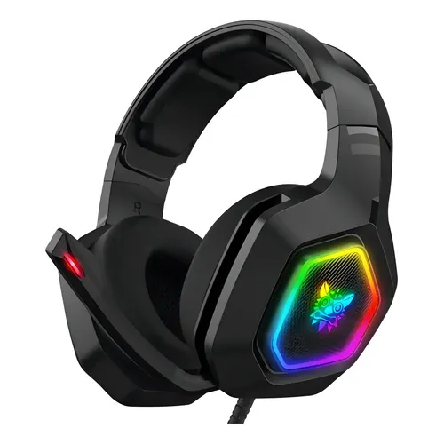 AURICULAR WIRELESS ONIKUMA B100 RGB TRI MODE BT 2 4GHZ MIC ANC 360� BLACK