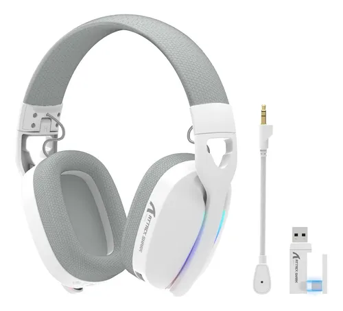 AURICULAR WIRELESS ATTACK SHARK L90 RGB TRI MODE SOUND 7 1 CON MICROFONO 215G BLACK