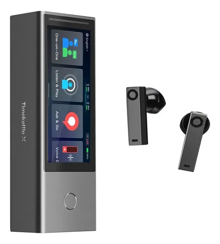 AURICULAR TRADUCTOR TIMEKETTLE X1 IA LCD OFFLINE ONSITE ONLINE 42 IDIOMAS