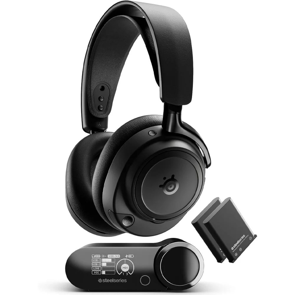 AURICULAR STEELSERIES 61661 ARCTIS NOVA ELITE WIRELESS PC PS5 XBOX SWITCH BLACK
