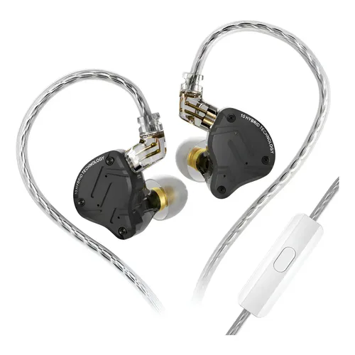 AURICULAR IN-EAR KZ ZS10 PRO HIFI GAMING EARBUDS 3 5MM BLACK