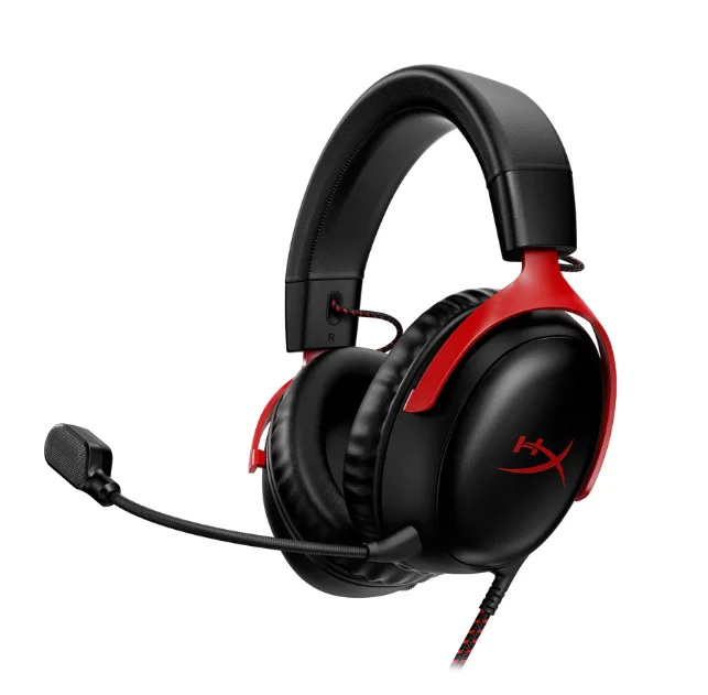 AURICULAR HYPERX CLOUD III GAMER C MIC CABLE 3 5MM ANC BLACK RED 727A9AA
