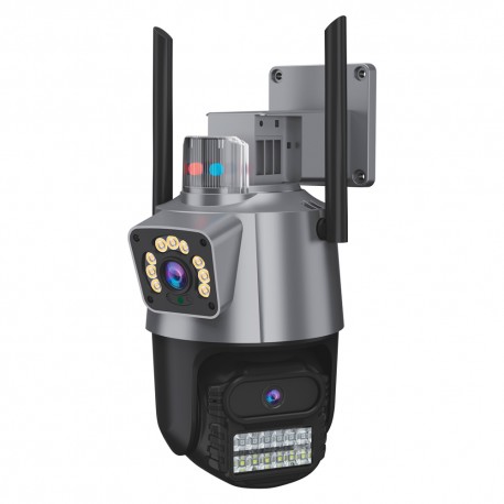 CAMARA IP MEGA STAR CA968 2CAM 2MP IP66 BLACK