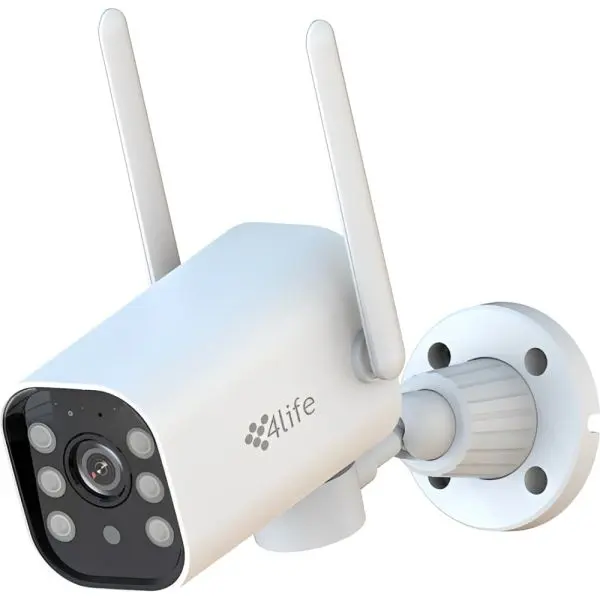 CAMARA IP 4LIFE SMART WIFI FLG3P VIGIONE 5MP 3 5K 360 NIGHT VIS MIC ALAR APPTUYA WHITE