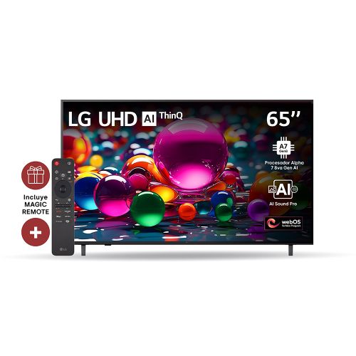 TV SMART 65  LG 65UA8050PSA UHD AI UA80 4K WEBOS BT CAST HDR10 PRO BLACK MAGIC