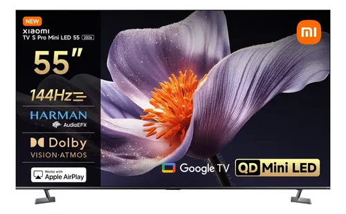 TV SMART 55  XIAOMI TV S PRO QD-MINI LED 55 2026 L55MB-SME 4K 144HZ 94% 10B GOOGLE TV BT