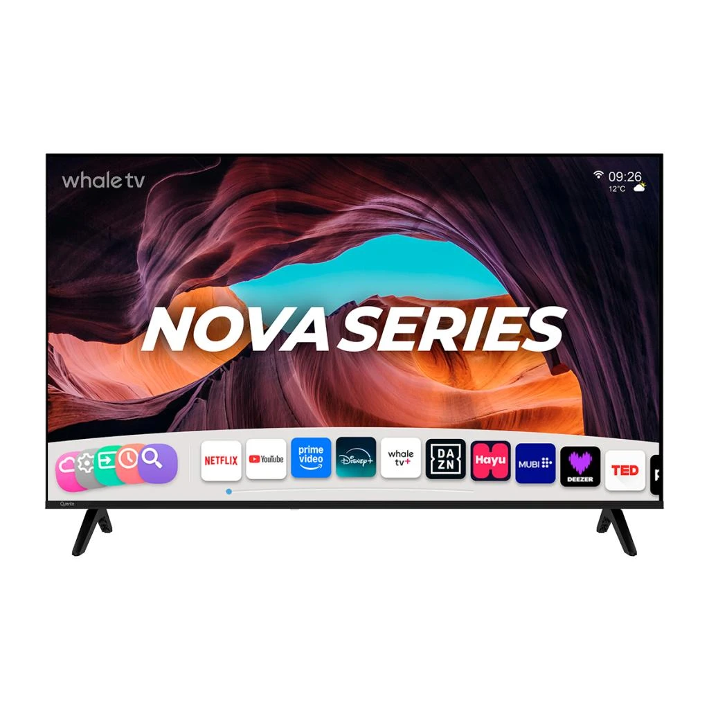TV SMART 55  QUANTA QTWTV55 4K ULTRA HD 3HDMI WHALE OS BT WIFI HDR10 DOLBY BLACK