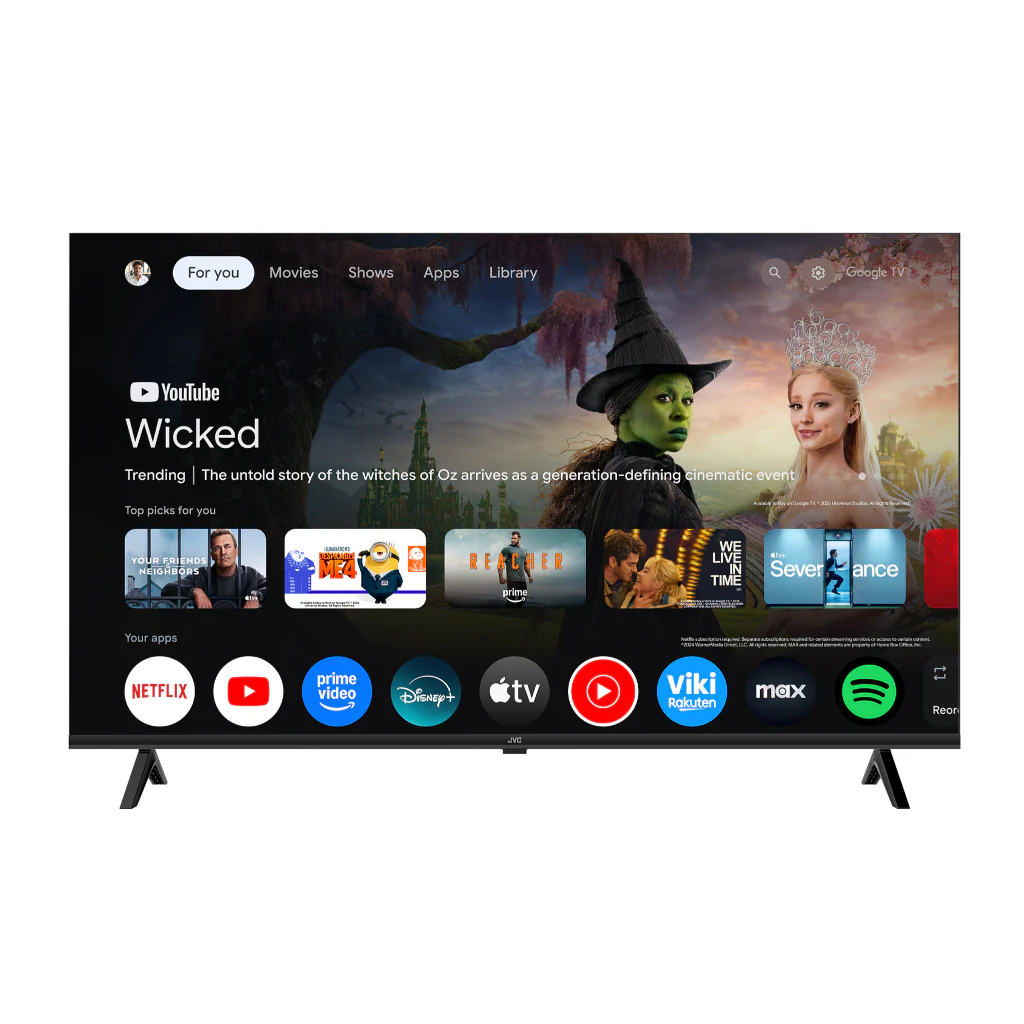 TV SMART 43 JVC 43KM358 FHD  BT GOOGLE HDR10 DOLBY BLACK