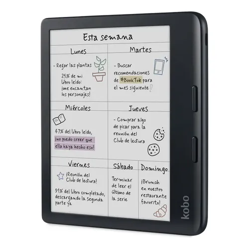 TABLET E-READER KOBO LIBRA COLOUR 7  32GB WATERPROOF BLACK  KINDLE