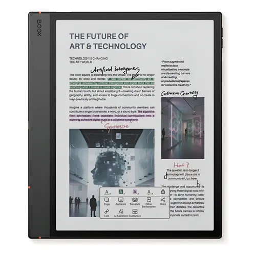 TABLET E-READER BOOX NOTE AIR 5C 10 3  COLOR 64GB ANDROID SOPORTA STYLUS+TECL BLACK  KINDLE
