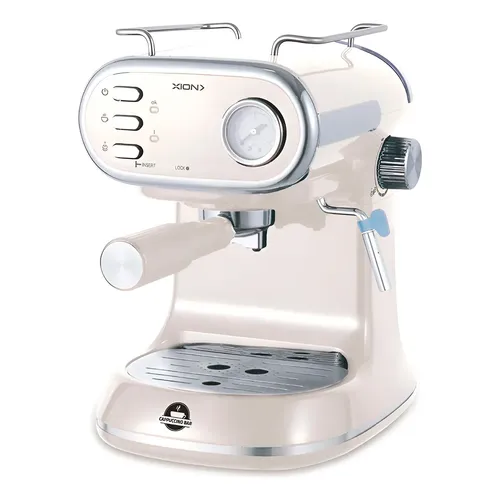 CAFETERA XION XI-CM71 RETRO EXPRESSO CAPUCCINO 850W 1 5L 20BARES VAPO 220V