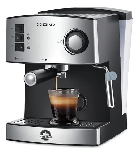 CAFETERA XION XI-CM20 EXPRESSO CAPUCCINO 850W VAPO 1 6L 15BA 220V