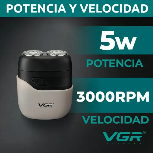 MINI AFEITADORA VGR V-345 RECARGABLE BLACK