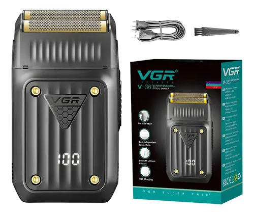 AFEITADORA VGR V-363 RECARGABLE BLACK