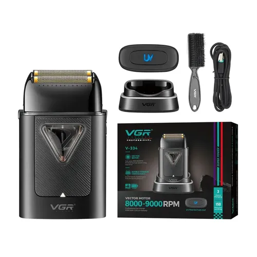 AFEITADORA VGR V-334 RECARGABLE BLACK