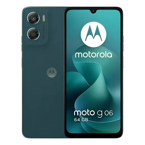 CELULAR MOTOROLA G06 XT2535-2 DUAL 64GB 4GB RAM PANTONE TENDRIL  GREEN  *CON CARGADOR*