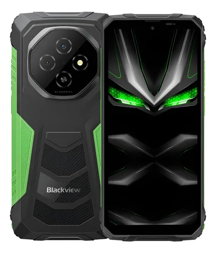 CELULAR BLACKVIEW FORT 1 256GB 6GB 4G NFC BLACK GREEN RESIST  GOLPES AGUA