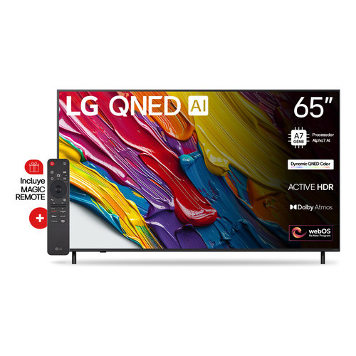 TV SMART 65  LG 65QNED73ASA QNED AI 4K HDR10-HLG BLACK