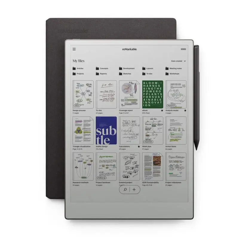 TABLET E-READER REMARKABLE PAPER PRO BUNDLE REFURB 11 8  COLOR 64GB PEN+ESTU BLACK  KINDLE 