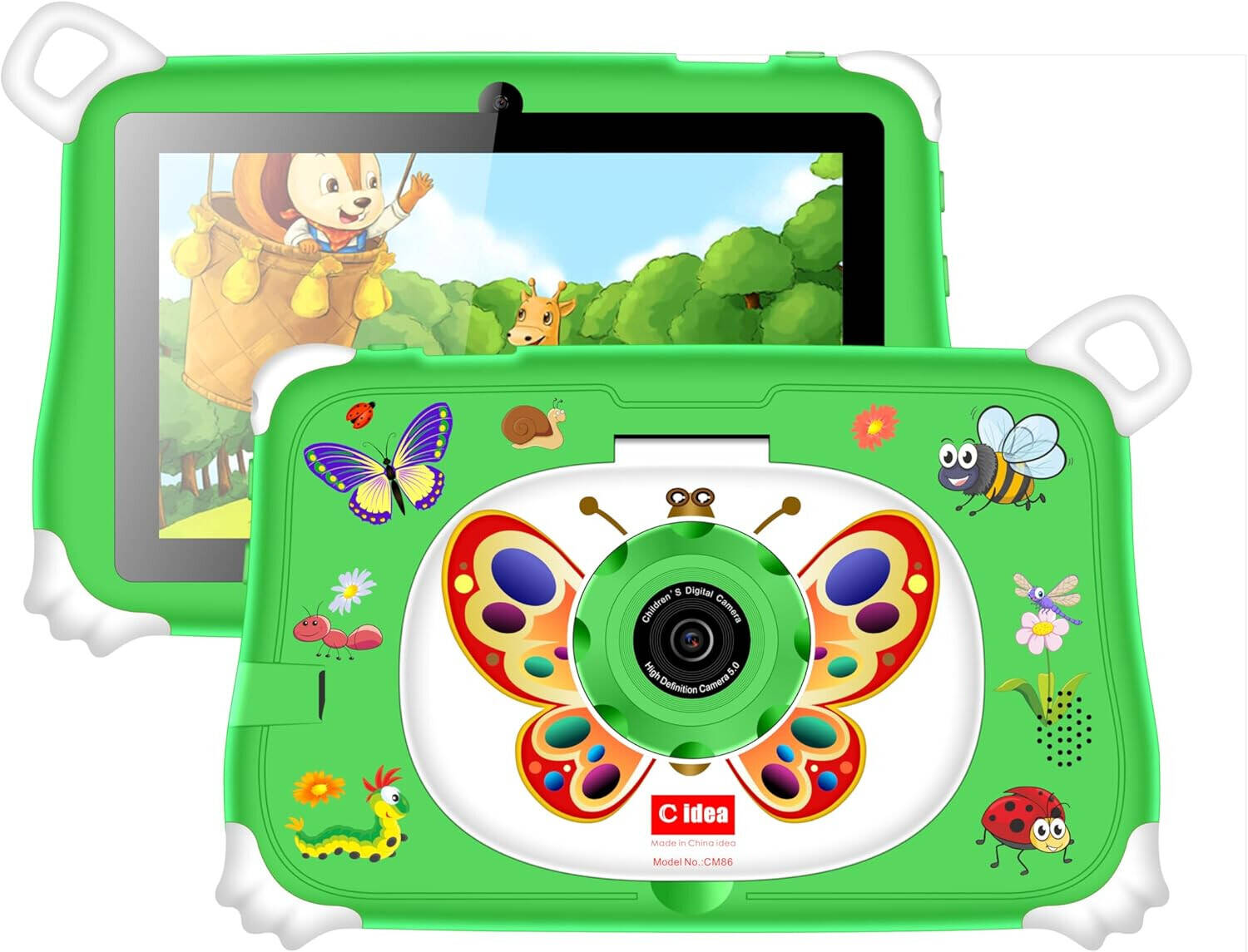 TABLET C IDEA CM86 KIDS WIFI 7  8GB 256GB PEN+ACCS KIDS GREEN