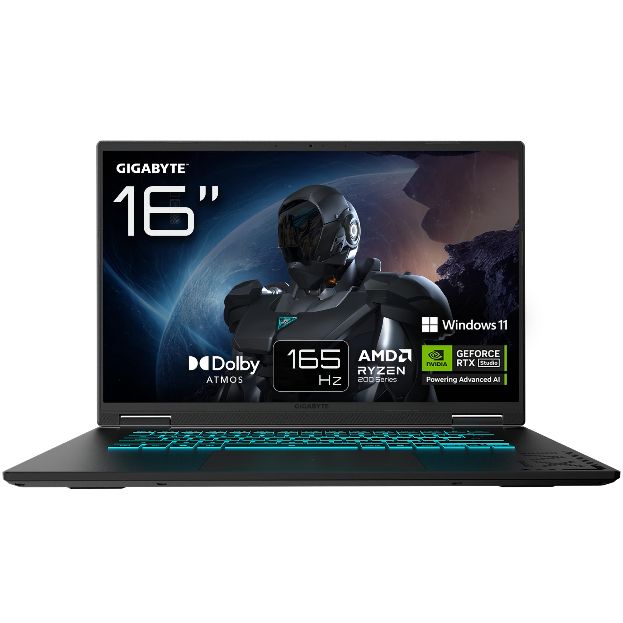 NOTEBOOK GIGABYTE GAMING A16 3VHK3US894SH R7-260 16GBD5 1TBSSD 16  IPS 165HZ RTX5060 W11 ING BK