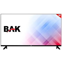 TV SMART 55  BAK BK-55G 4K ULTRA HD WIFI DIGITAL GOOGLE TV DOLBY VISION BLACK