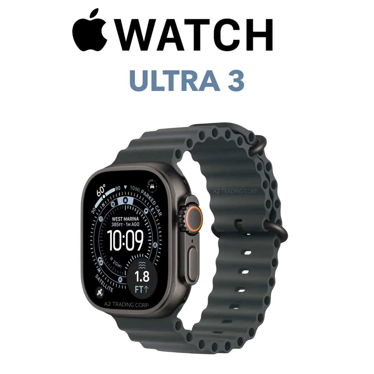 APPLE WATCH ULTRA 3 49MM GPS CELL MF0J4LW A TITANIUM BLACK BANDA BLACK OCEAN
