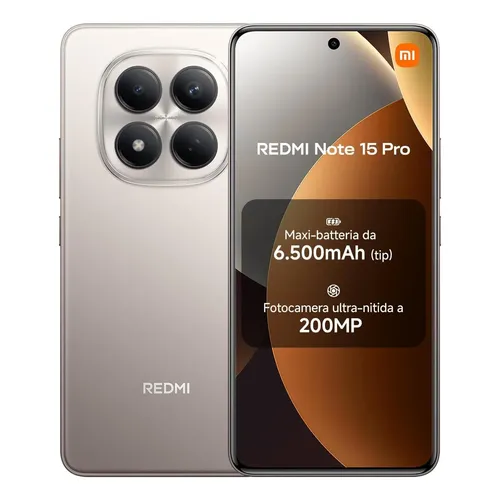 CELULAR XIAOMI REDMI NOTE 15 PRO LTE DUAL 512GB 12GB GREY TITANIUM